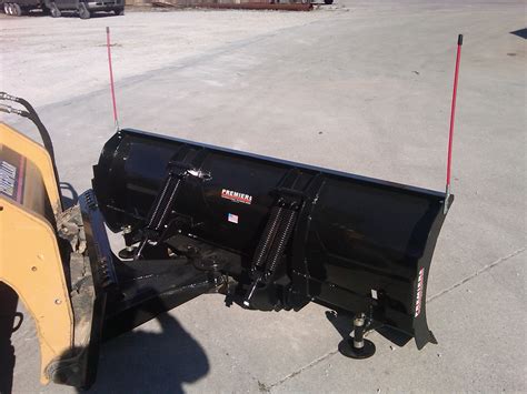 heavy duty skid steer snow pusher|60 skid steer snow plow.